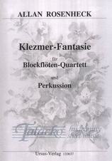 Klezmer-Fantasie für Blockflöten-Quartett und Perkussion