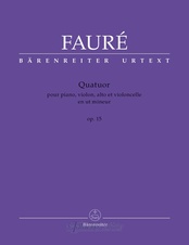 Quatuor pour piano, violon, alto et violoncelle en ut mineur op.15