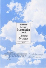 Music Manuscript Book - 12 stave, 64 pages