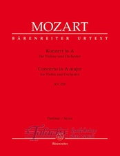 Concerto for Violin and Orchestra no. 5 A major K. 219, VP