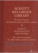 Schott Recorder Library (Finest Sonatas for Treble Recorder and Basso Continuo)