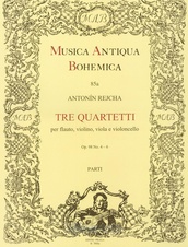 Tre quartetti per flauto, violino, viola e violoncello op. 98, č. 4-6, VP
