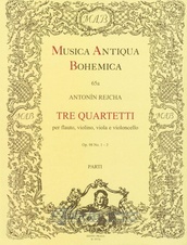 Tre quartetti per flauto, violino, viola e violoncello op. 98, č. 1-3