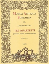 Tre quartetti per flauto, violino, viola e violoncello op. 98, č. 4-6
