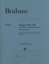 Sonatas for Piano and Clarinet (or Viola) op. 120,1 and 2