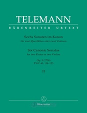 Six Canonic Sonatas for two Flutes or two Violins op. 5, TWV 40:121-3, 103