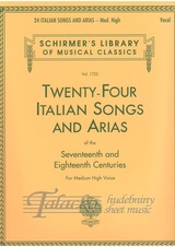 Twenty-four Italian Songs and Arias 17/18 Century (medium-high voice)