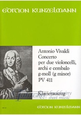 Concerto per due violoncelli, archi e cembalo g-moll, PV 411