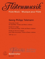 Sonata in G major for Transverse Flute, Violin and continuo G major TWV 42:G1