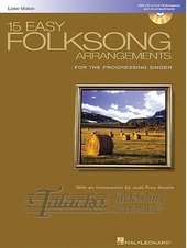 15 EASY FOLKSONG - LOW VOICE+CD