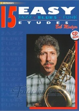 15 Easy Jazz Blues Funk Etudes, Eb Instruments + CD