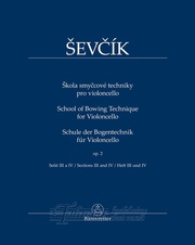 Škola smyčcové techniky pro violoncello op.2, sešit III a IV