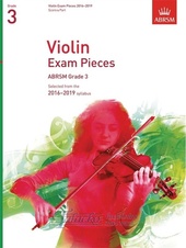 Violin Exam Pieces 2016–2019, ABRSM Grade 3, Score & Part