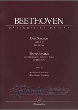Three Sonatas in E-flat, f, D for piano