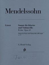 Sonata for Piano and Violoncello B flat major op. 45