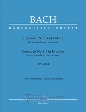 Concerto 3 in D major BWV 1054