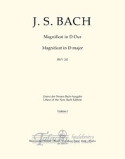 Magnificat D major BWV 243 - violin 1