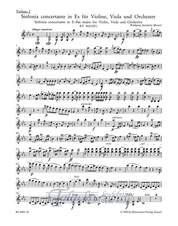 Sinfonia concertante E-flat major for Violin, Viola and Orchestra KV 364 (320d) (violino 1)