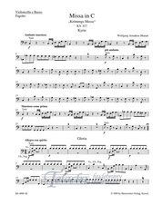 Missa C-Dur KV 317 "Krönungsmesse" (violoncello / kontrabas / fagot)