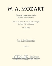 Sinfonia concertante E-flat major for Violin, Viola and Orchestra KV 364 (320d) (violino 2)