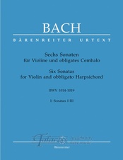 Six Sonatas for Violin and obbligato Harpsichord BWV 1014 - 1016, vol. 1