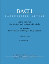 Six Sonatas for Violin and obbligato Harpsichord BWV 1017 - 1019, Vol. II