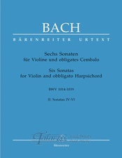 Six Sonatas for Violin and obbligato Harpsichord BWV 1017 - 1019, Vol. II