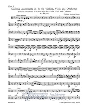 Sinfonia concertante E-flat major for Violin, Viola and Orchestra KV 364 (320d) (viola 2)