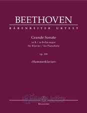 Grande Sonate for Pianoforte B-flat major op. 106 "Hammerklavier"