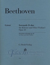 Serenade in D major op.41 for Piano and Flute (Violin)
