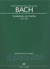 Sarabanda con Partite (Sarabande with variations), BWV 990