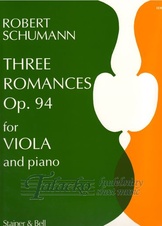 Three Romances Op. 94 for Viola and Piano