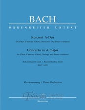 Concerto for Oboe d'amore (Oboe), Strings and Basso continuo in A major