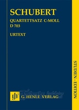 String Quartet movement in c-moll D 703