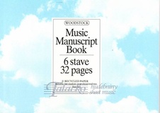 Music Manuscript Book - 6 stave, 32 pages A5 landscape