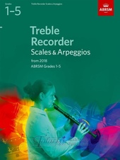 Treble Recorder Scales and Arpeggios, ABRSM Grades 1-5