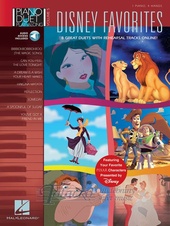 Piano Duet Play-Along Volume 5: Disney Favorites (Book/Online Audio)