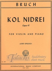 Kol Nidrei Op. 47 for Violin and Piano