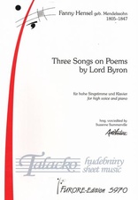 Three Songs on texts by Lord Byron (Sopran und Klavier)