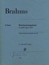 Clarinet Quintet b minor op. 115 for Clarinet (A), 2 Violins, Viola and Violoncello