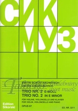 Trio No. 2 for violin, violoncello and piano op. 67