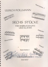 Sechs stücke (1993) für Baßblockflöte und Klavier