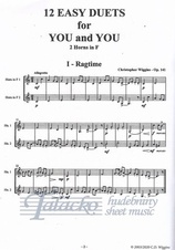 Twelve Easy Duets for Two Horns Op. 141