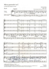 Missa pastoralis in C in Nativitate Domini in nocte - Vocal Score