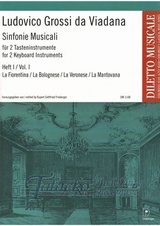 Sinfonie Musicali for 2 Keyboard Instruments Vol. I