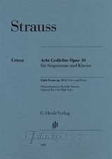Eight Poems op. 10 for Voice and Piano