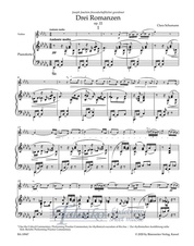 Three Romances for Violin and Piano op. 22