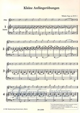 Kleine Anfängerübungen für Flöte op. 258