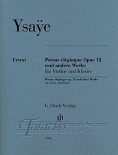 Poeme élégiaque op. 12 and other Works