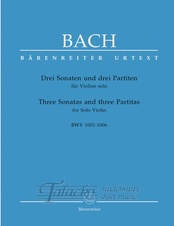 Three Sonatas and three Partitas for Solo Violin BWV 1001-1006